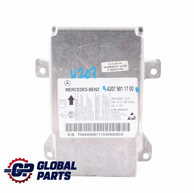 MODULE AIRBAG MERCEDES W204 W207 Calculateur SRS ECU A2079011700 EUR 23