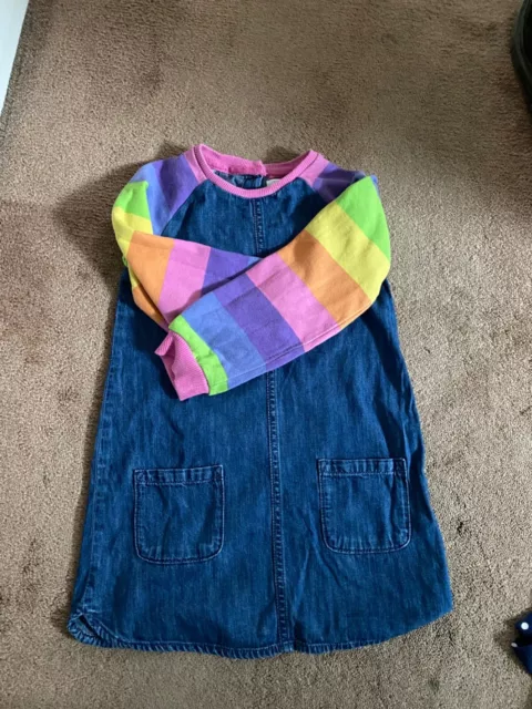 girls denim next dress age 4-5