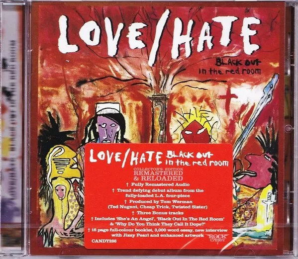 Love/Hate Blackout In The Red Room Rock Candy Remaster Cd Candy286 + 3 Bonus