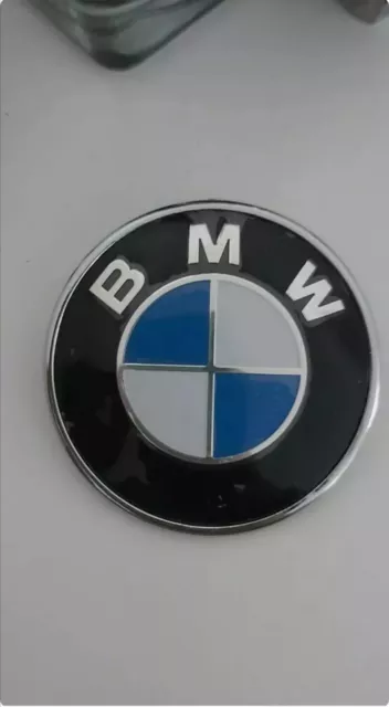2x BMW Insigne logo Capot Coffre e82mm et 72mm/74mm emblème E36 E39 E46 E90 3