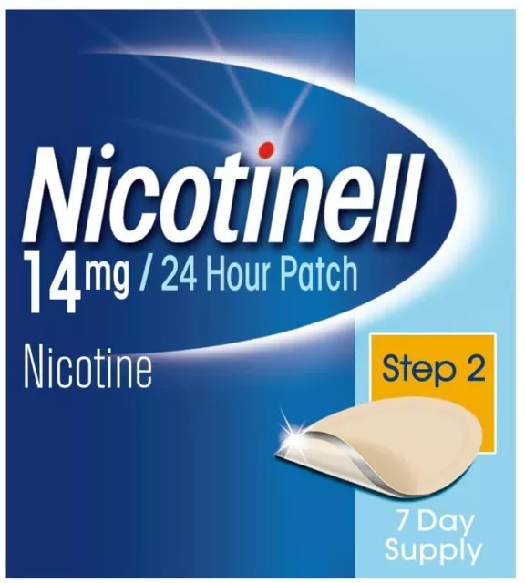 Nicotnell 14 mg/24 Stunden Patch Schritt 2 7 Tage Versorgung Neu