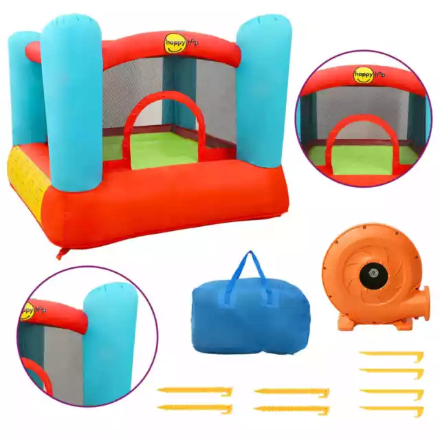 Happy Hop Castello Gonfiabile 200x210x160 cm in PVC Gioco da Esterni Bambini Hap