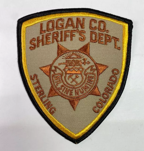 Logan County Sheriff Sterling Colorado CO Patch A4