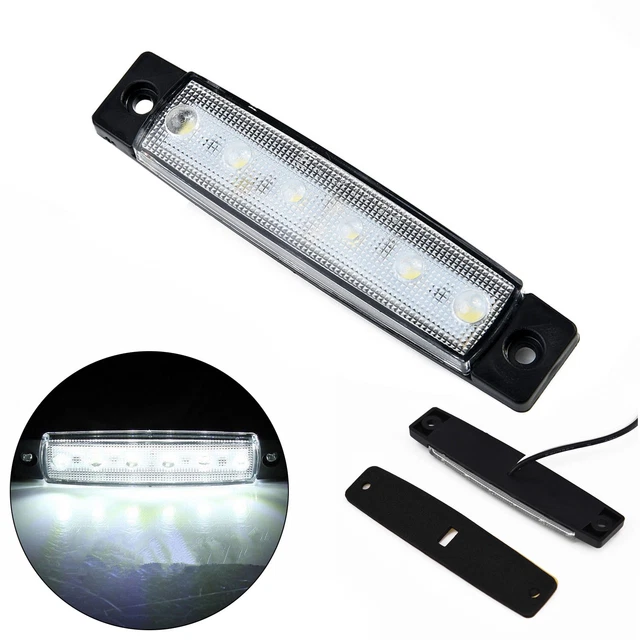 12V Voiture Clignotant Remorque Camion Bateau Clignotant LED Lampe Blanc Feu