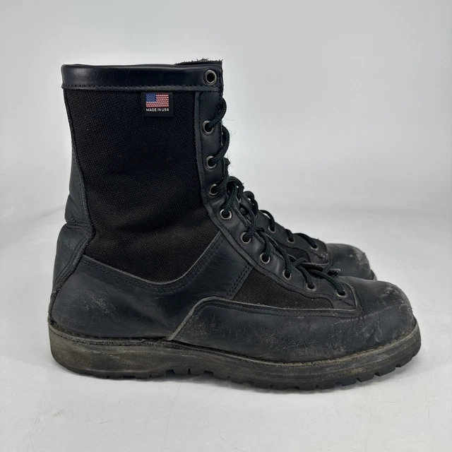 Bottes De Combat Danner Acadia 69210 - Taille 9.5 US (45 EU) - Gore-Tex, Semelle Vibram - Noir - Occasion Très Bon état