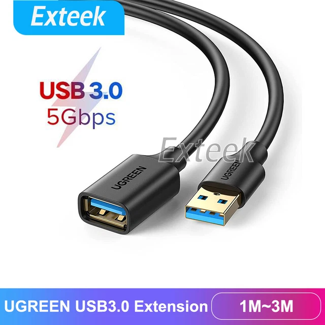 ALINNA 90 Degree USB 3.0 Extension Cable, Black USB 3.0 Male To Female Extender Cord - View #4