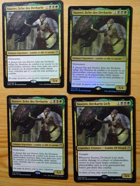 Carte Magic : Storrev, Liche de Devkarin x4 - 1 FOIL Extras - Rare - NM