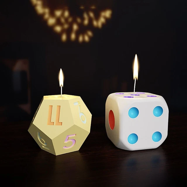 Herramientas artesanales para hacer velas moldes de resina molde de silicona dados molde de velas