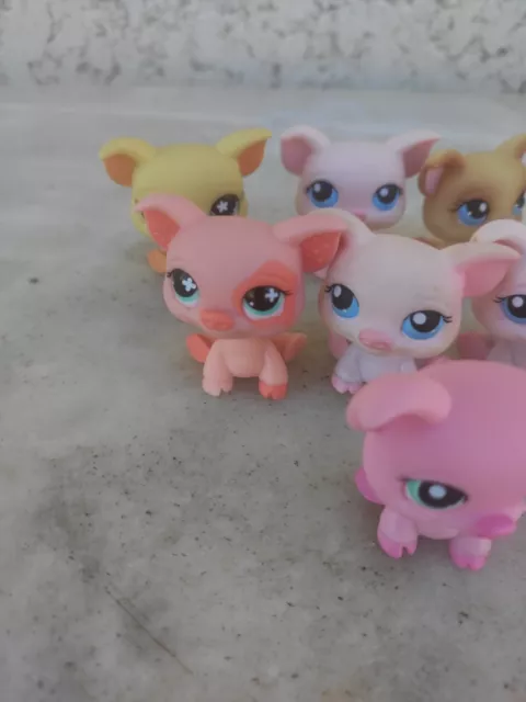 Petshop 10 cochons pigs LPS Littlest pet shop Hasbro 2