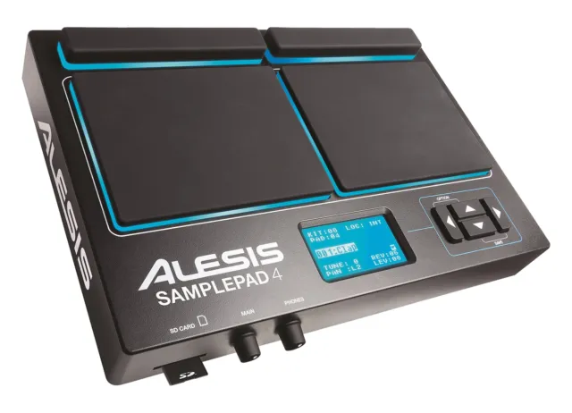 Alesis Sample Pad 4 compatto triggering strumento a percussione nero MOLTO BUONO