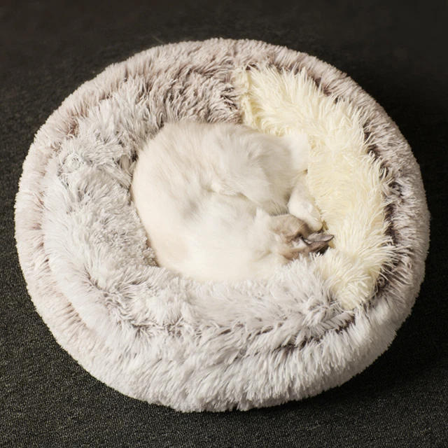 Plush Pet Cat Cave House Sleeping Bed Kennel Puppy Super Soft Warm Cuddler Nest 9