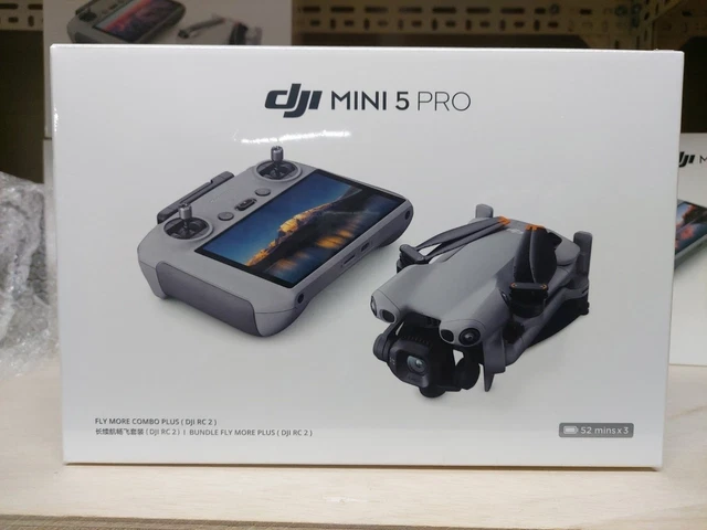 DJI MINI 5 Pro Fly More Combo Plus RC 2 Controller 52min 3 Battery ...