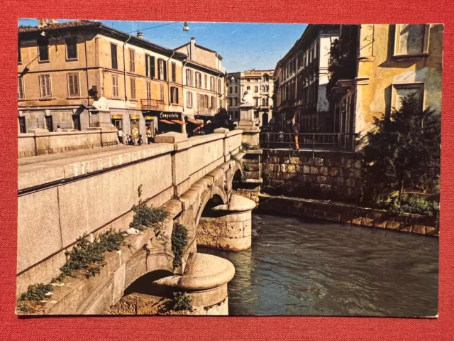 Cartolina - Monza - Ponte dei Leoni sul Lambro - 1985