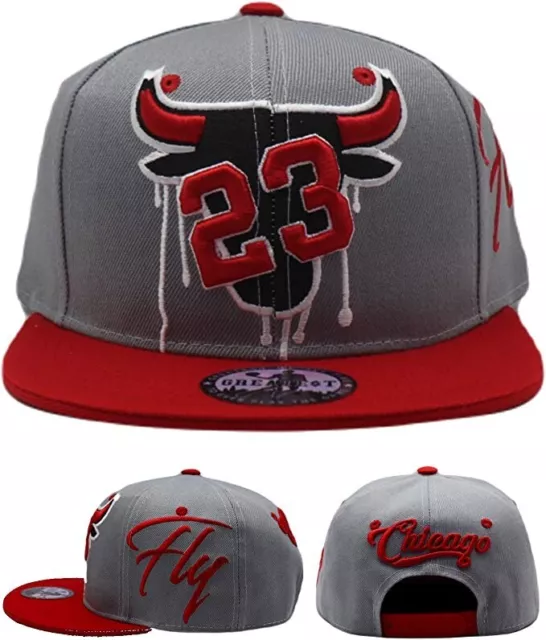 Chicago New Greatest 23 Jordan Bulls Black Red Bull Head Drip Era Beanie  Hat Cap