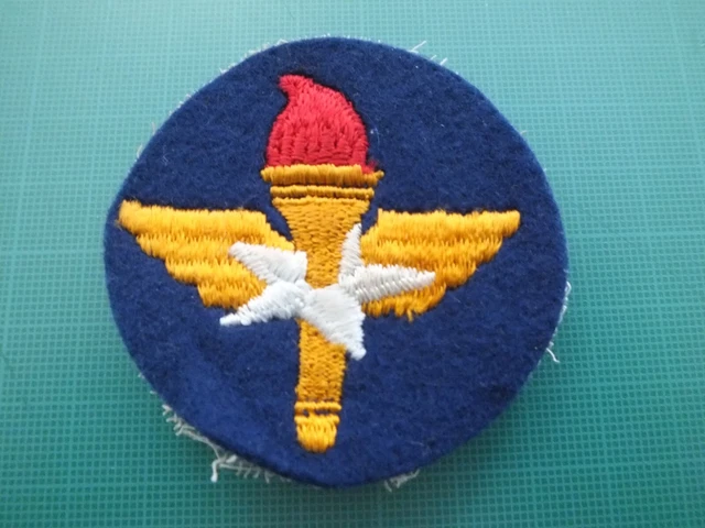 RARE WWII U.S. Army Air Force Air Training Command Mesh Back Felt Patch