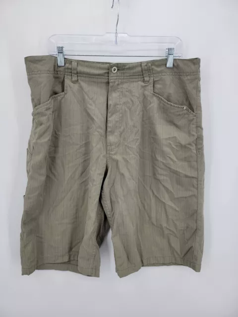 Reef Shorts Mens 36 Brown Flat Front Bermuda Casual Outdoor Pockets