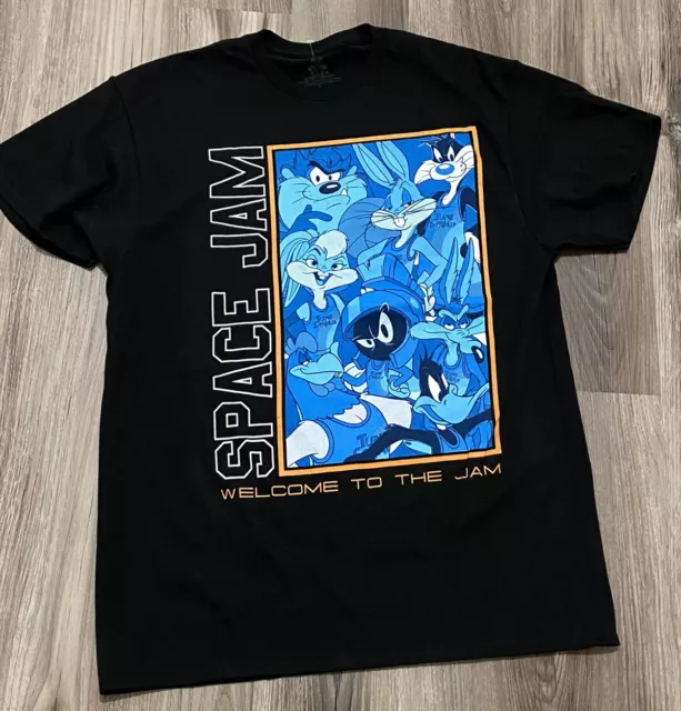 Space Jam New Legacy Tune Squad Looney Tunes Bugs Bunny Black T-shirt Large