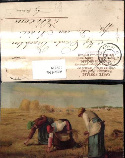 178319,Künstler Ak Frauen Feldarbeit Ernte Landwirtschaft Bäuerinnen
