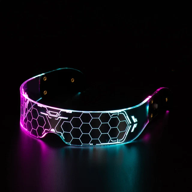 LED-Brille, bruchsicher, exquisite Verarbeitung, DJ-Sonnenbrille,