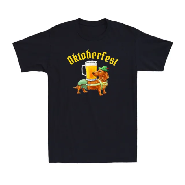 T-shirt uomo vintage Oktoberfest birra bassotto pantaloni in pelle bandiera tedesca salsiccia vintage