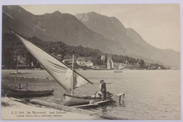 CPA Suisse Le Bouveret Lac Léman Barque (67818)