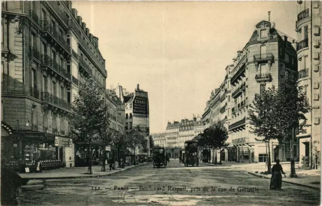 CPA PARIS 15th Boulevard Raspail. Taken from the rue de Grenelle P. Marmuse (479950)
