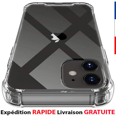 Coque Pour iPhone 12 11 Pro Max XS XR 8+ 7Plus 6 SE 2020 Antichoc Silicone Cover