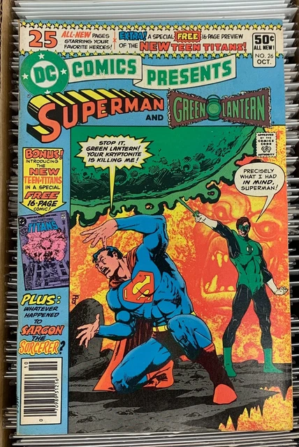 Dc Comics Presents #26 -1980- First New Teen Titans-First Raven/Cyborg/Starfire