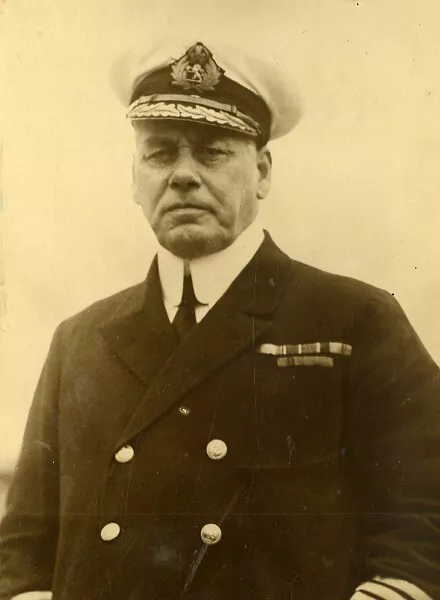 Officer of English Navy officier de la Marine anglaise Vintage Photo 1920's