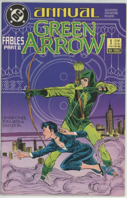 Green Arrow Annual #1 (1987) - 9.0 VF/NM *Fables Part II*