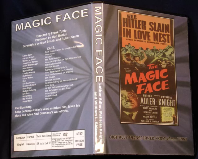 MAGIC FACE DVD Luther Adler Patricia Knight William L. Shirere 1951