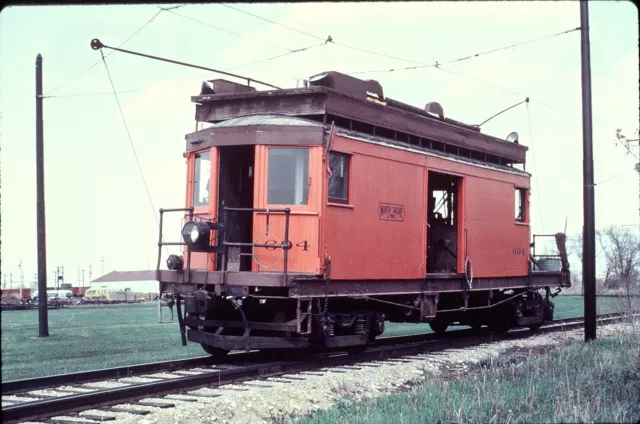 North Shore Line (CNSM) - Line Car - #604 - Duplicate 35mm Slide (c)