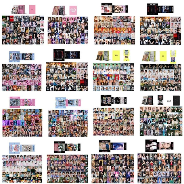 55PCS KPOP BLACKPINK Stray Kids Paper Lomo Photo Cards Gidle TXT