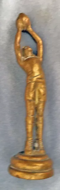 *NICE VINTAGE Brass Footballer Car Mascot or Hood Ornament