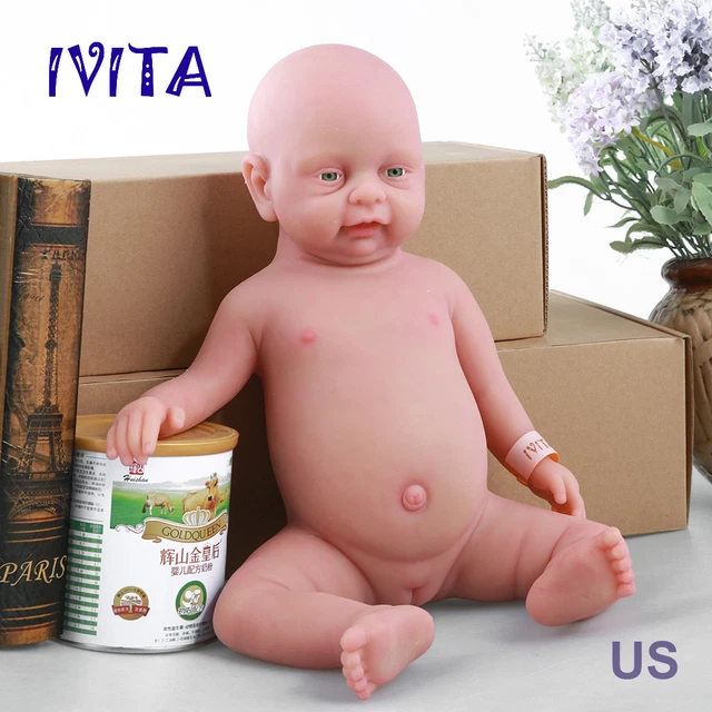 IVITA REBORN BABY Girl Dolls 18 Realistic Silicone Reborn Baby