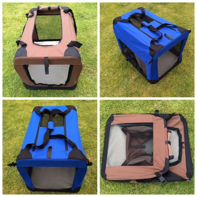 Portable Foldable Pet Soft Crate Portable Dog Cat Carrier Travel Cage Kennel