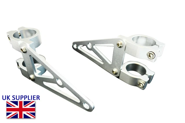 2 Supports De Phare Pour Moto, Barre De Tube 22-31mm, Aluminium, NEUFS
