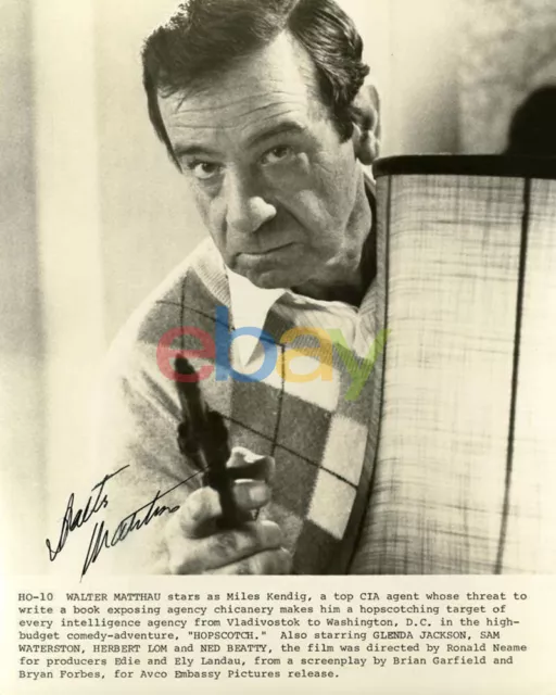 WALTER MATTHAU Signed 8X10 Photo Autographed reprint