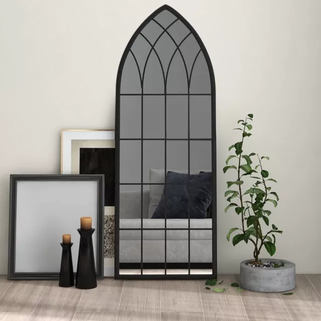 Metal Gothic Rustic Arch Garden Mirror Outdoor Vintage Romance Glass Wall Large