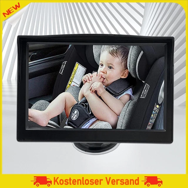 Baby monitor auto 5 pollici specchio auto bambino HD IP68 impermeabile angolo di visione 150 gradi