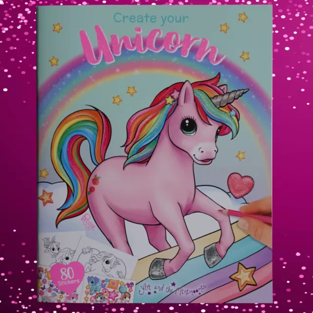 Unicorn | Einhorn | Malbuch und Stickerbuch für Mädchen mit 80 Stickern *NEU*