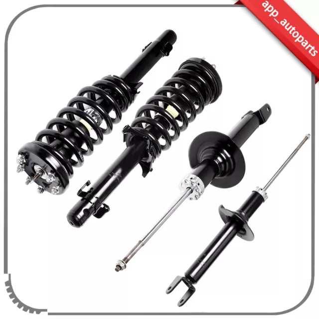 Quick Loaded Front Rear Struts Shocks & Coil Springs For 2008-2012 Honda Accord