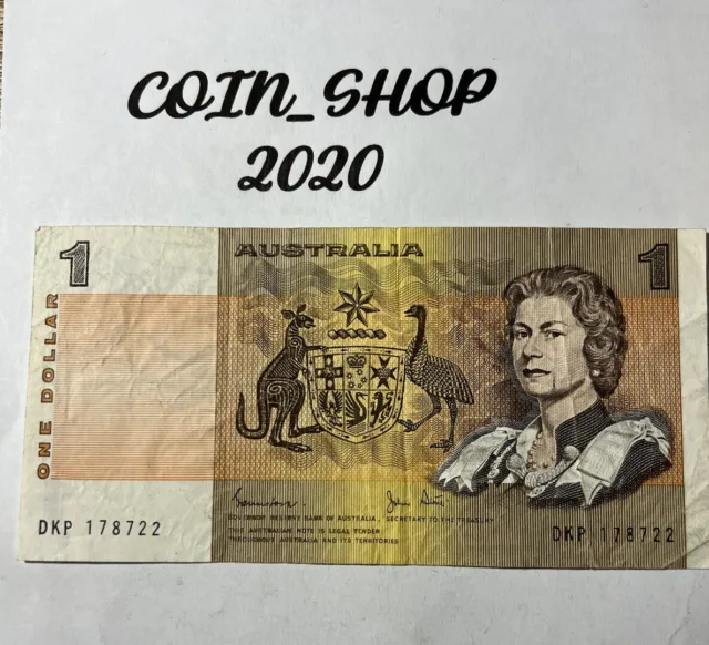 Banknote Australia 🇦🇺 $1.00 1982 Johnstone/Stone DKB #54A