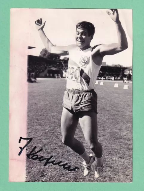 Jürgen Kalfelder ... Deutscher Leichtathlet  ... Signiertes älteres Foto