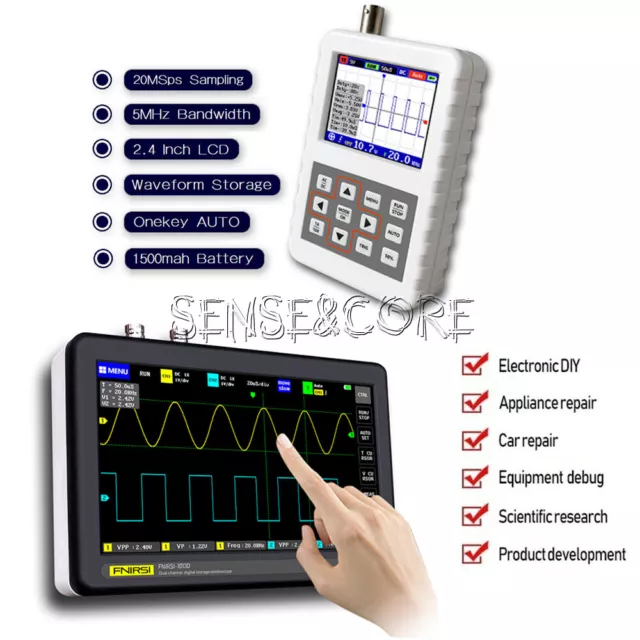 FNIRSI 1013D Digital LCD Oscilloscope Bandwidth 20MSps DSO FNIRSI PRO 5/100MHz