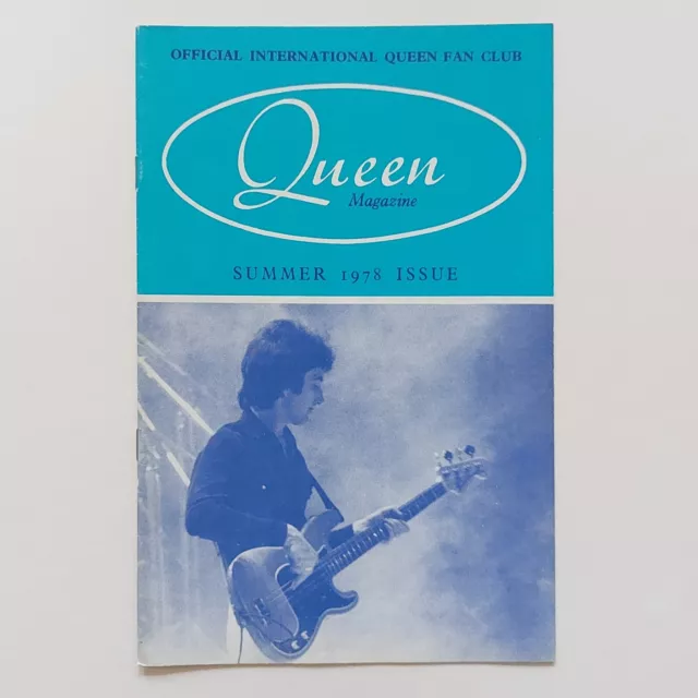 QUEEN - Summer 1978 Issue - Official International Queen Fan Club Magazine