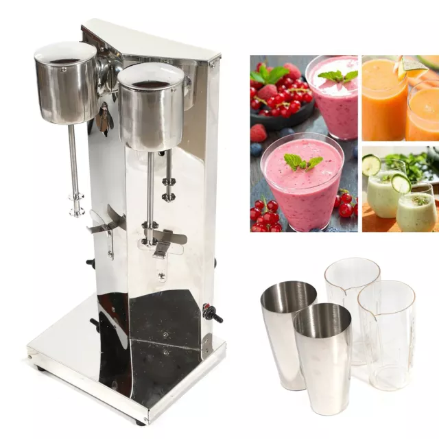 Commercial Milkshake Machine Maker Ice Cream Mixer Smoothie Frappe Double Head