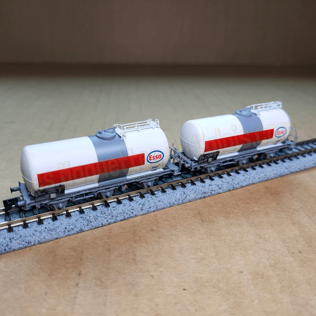 N] : Coffret de 2 wagons citernes ANF MILLET Transport de Lubrifiants, Ep. V - MIKADOTRAINS NW230 - Paris Modélisme