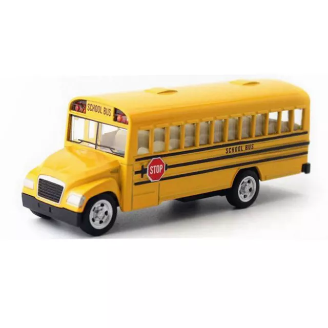 School Bus Toy Model Car Diecast Pull Back Toy Car Toys for Kids Boys Collection