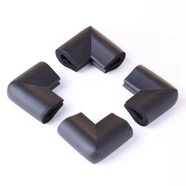 4Pcs Bumper Corner Protectors By Table   Black J9R63328